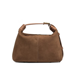 Sac à main femme 037g daim marron