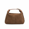 Sac à main femme 037g daim marron