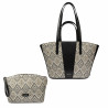 Sac de plage femme 044g 01 raphia noir