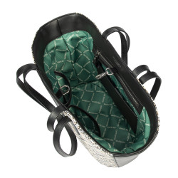 Sac de plage femme 044g 01 raphia noir