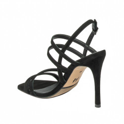 Sandales femme 1345 velours noir