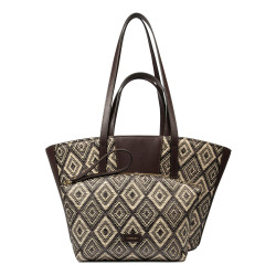 Sac de plage pour femme 044g raphia cacao