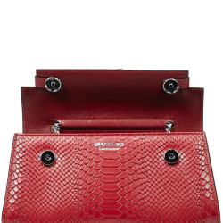 Sac à main pour femme à bandoulière 041g 01 croco rouge