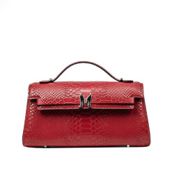 Sac à main pour femme à bandoulière 041g 01 croco rouge