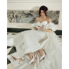 Sandales femme 1353 satin blanc