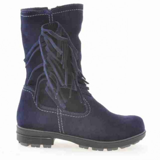 Bottes enfants 3208 indigo velours Bottes enfants 3208 indigo velours
