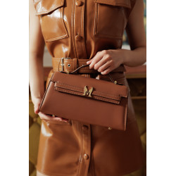 Sac à main pour femme 041g marron cognac