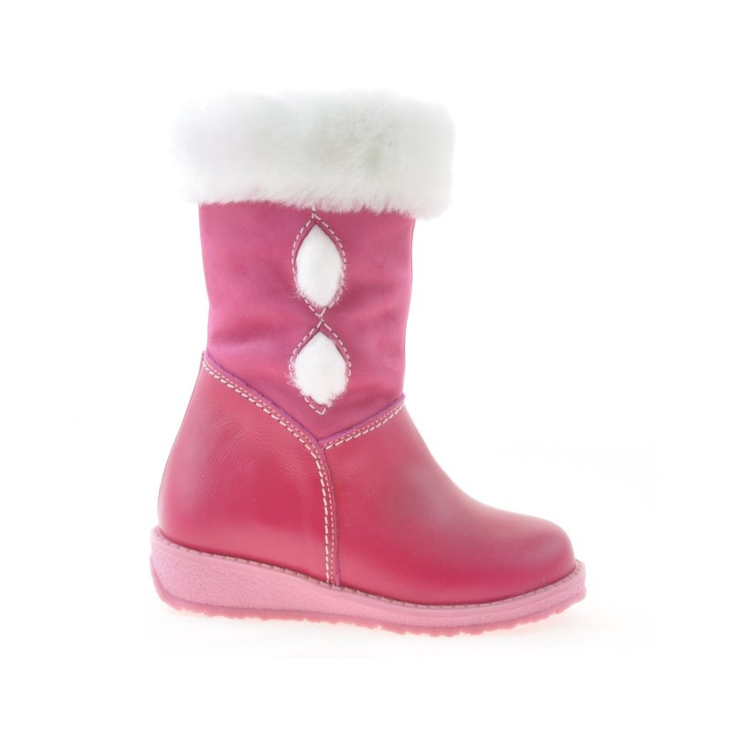 Bottes petits enfants 24c rose combiné