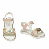 Sandales enfant 539-1 nude combiné