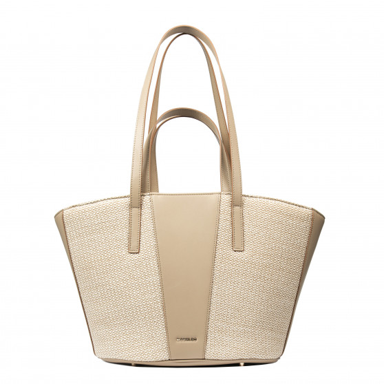 Sac de plage pour femme 044g nude+raphia