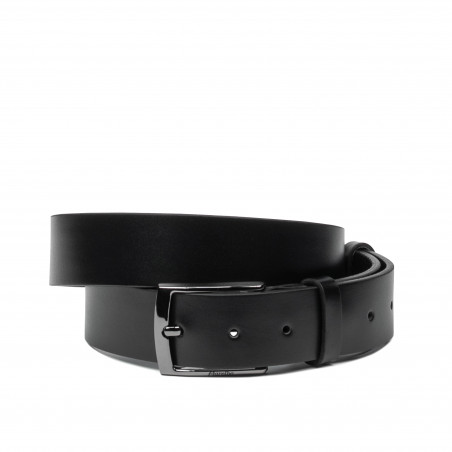 Ceinture homme 53b noir brillant