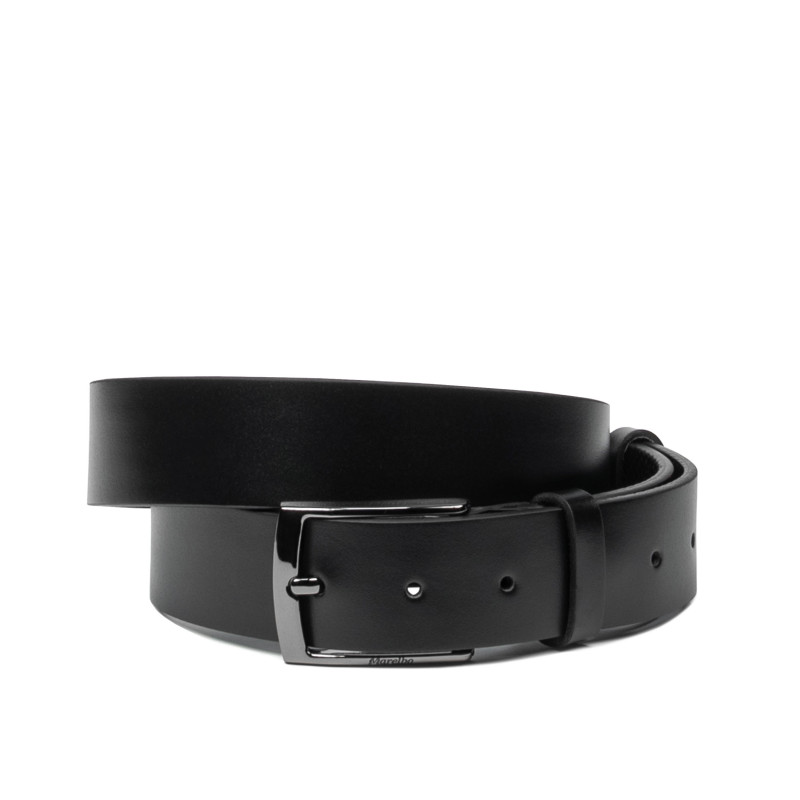 Ceinture homme 53b noir brillant