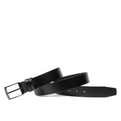 Ceinture homme 53b noir brillant