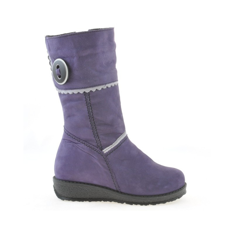 Bottes enfants petits 25c bufo violet