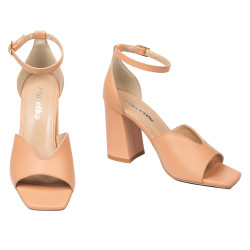 Sandales femme 1346 nude pêche