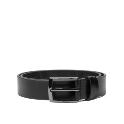 Ceinture homme 53b noir brillant