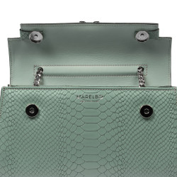Sac à main pour femme à bandoulière 041g 01 croco pistache