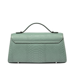 Sac à main pour femme à bandoulière 041g 01 croco pistache
