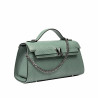 Sac à main pour femme à bandoulière 041g 01 croco pistache