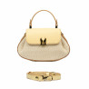 Sac à main femme 042g jaune beurre + raphia