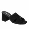 Sandales femme 1348 velours noir