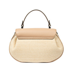 Sac à main pour femme 043g 01 nude+raphia