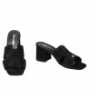 Sandales femme 1348 velours noir