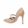 Chaussures élégantes femme 1350 vernis beige