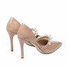 Chaussures élégantes femme 1350 vernis beige