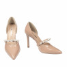 Chaussures élégantes femme 1350 vernis beige