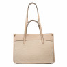 Sac de plage pour femme 045g nude+raphia