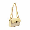 Sac à main pour femme à bandoulière 046g jaune beurre + raphia
