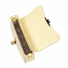 Sac à main pour femme à bandoulière 046g jaune beurre + raphia
