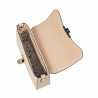 Sac à main femme d'épaule 046g nude+raphia