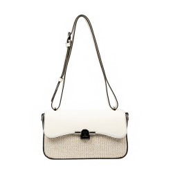 Sac à bandoulière femme 046g 01 panna+raphia