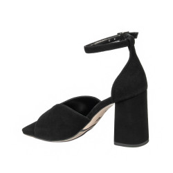Sandales femme 1346 noir velours