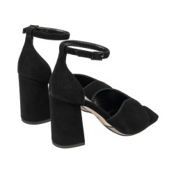 Sandales femme 1346 noir velours