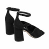 Sandales femme 1346 noir velours