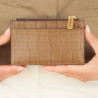 Porte-cartes 209g croco marron lifestyle