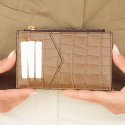 Porte-cartes 209g croco marron lifestyle