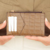 Porte-cartes 209g croco marron lifestyle