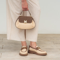 Sac à main pour femme 042g bufo taupe lifestyle