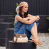 Sac à main femme 043g bufo taupe lifestyle