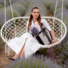Sac de plage femme 044g 01 raphia noir lifestyle