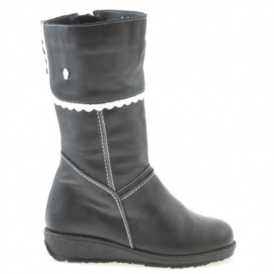 Bottes enfants petits 25c noir+blanc Bottes enfants petits 25c noir+blanc