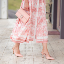 Sandales femme 1343 rose poudré lifestyle