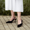 Sandales femme 1343 noir velours lifestyle