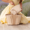 Sac de plage pour femme 044g nude+raphia lifestyle