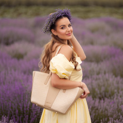 Sac de plage pour femme 044g nude+raphia lifestyle