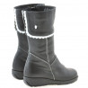 Bottes enfants petits 25c noir+blanc
